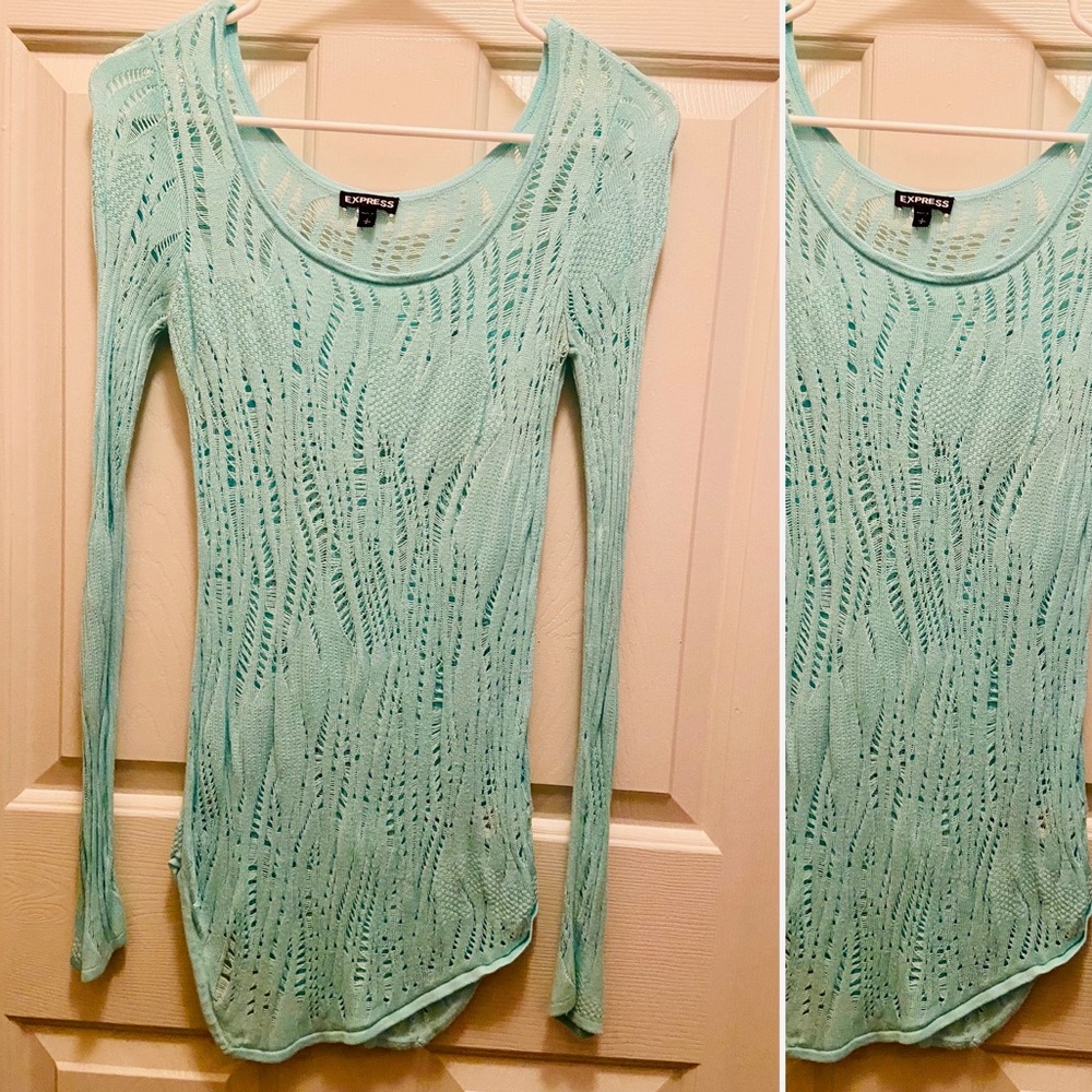 Express Pointelle Knit Top READY FOR FALL